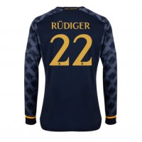 Real Madrid Antonio Rudiger #22 Bortatröja 2023-24 Långa ärmar